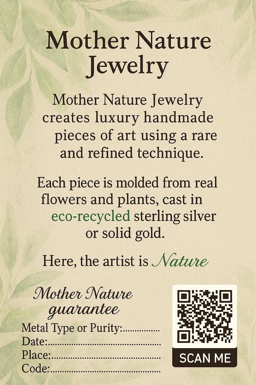 Olive Leaf Earrings: Nature-Inspired Jewelry Gold Plated Recycled Brass